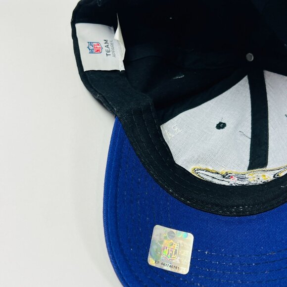 NFL Baltimore Ravens Team Apparel Mens Black & Purple Adjustable Ball Cap Hat - Picture 5 of 7